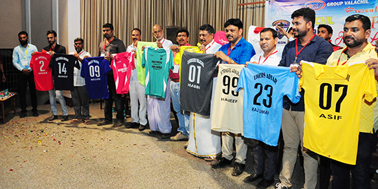 Bro Andrew Richard launches Valachil Premier League Jersey 2017 organized by MSK Group at Yashaswi hall in Mangaluru